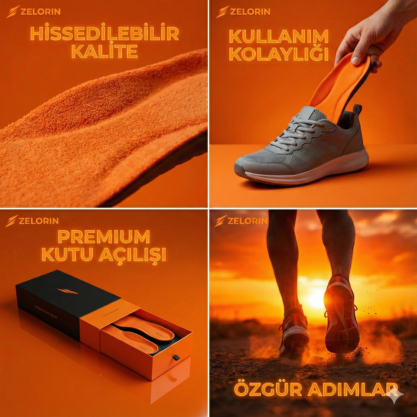 Zelorin Masaj Etkili Ortopedik Tabanlık - Gün Boyu Konfor