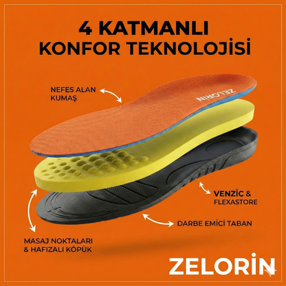Zelorin Masaj Etkili Ortopedik Tabanlık - Gün Boyu Konfor